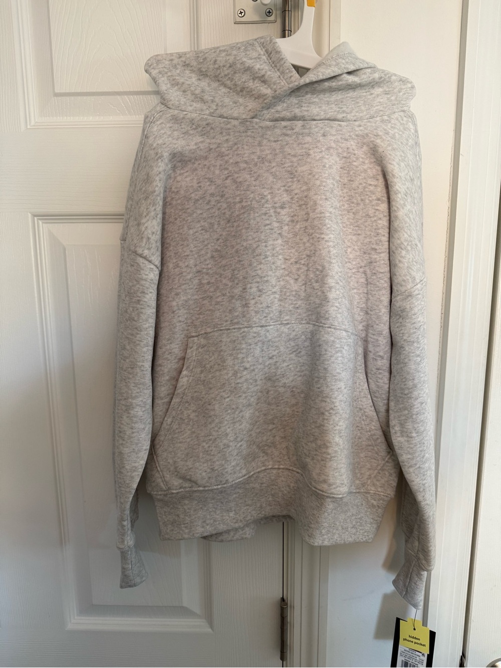 Girl’s Cozy Hooded Sweatshirt - Light Gray With Pink Disney Lilo&Stitch Shorts M